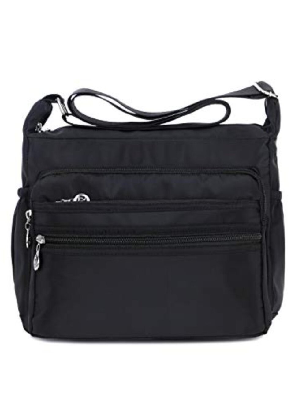 Nylon Crossbody Bag Multi-Pocket Lightweight Travel Messenger Purse